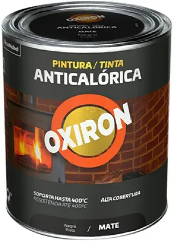 OXIRON PINTURA NEGRO MATE ANTICALORICA 250ml 302 TITAN