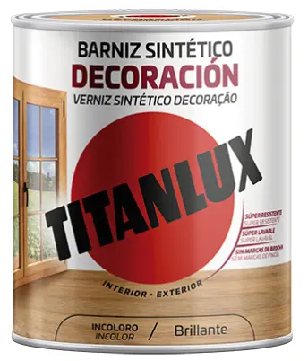 BARNIZ BRILLANTE INCOLORO 250ml M10 TITANLUX