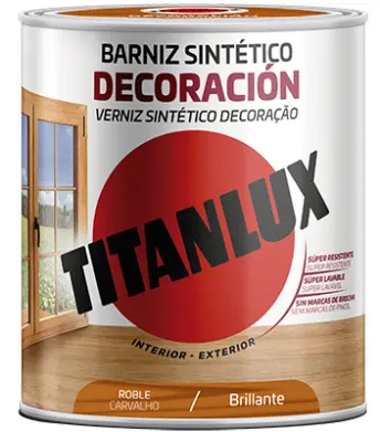 BARNIZ BRILLANTE ROBLE 250ml M10-1002 TITANLUX