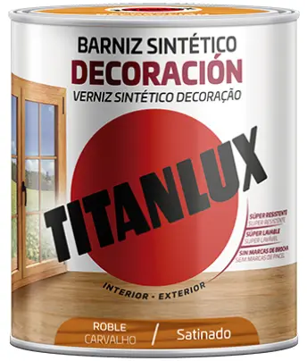 BARNIZ SATINADO ROBLE 250ml M11-1002 TITANLUX