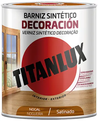 BARNIZ SATINADO NOGAL 250ml M11-1003 TITANLUX