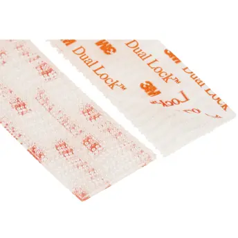 AUTOCIERRE VELCRO REPOSICIONABLE TRANSPARENTE 4 TIRAS 25mm x7,5cm RF67300 3M