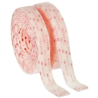 AUTOCIERRE VELCRO REPOSICIONABLE TRANSPARENTE 2 ROLLOS 25mm x1m RF67600 3M