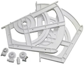 JUEGO BISAGRA PLASTICO COMPAS 280mm PARA ZAPATERO 94025