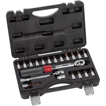JUEGO 21 PZAS LLAVES DINAMOMETRICAS 1/4´ 2-20NM KRTH31001-KRT503101 KREATOR
