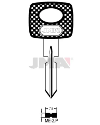 BOLSA 10 LLAVES ME2P PLASTICO LATON JMA