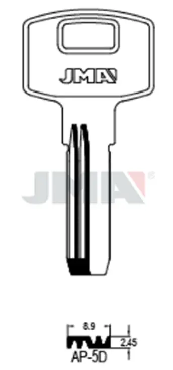 BOLSA 10 LLAVES AP5D SEGURIDAD JMA