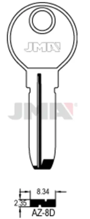 BOLSA 10 LLAVES AZ8D SEGURIDAD JMA