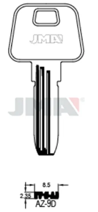 BOLSA 10 LLAVES AZ7 SEGURIDAD JMA