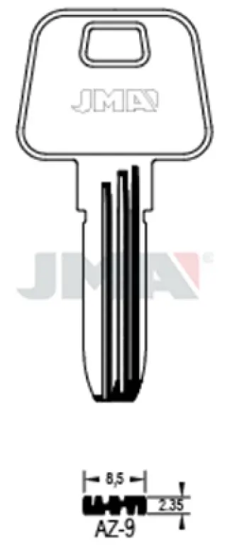 BOLSA 10 LLAVES AZ9 SEGURIDAD JMA