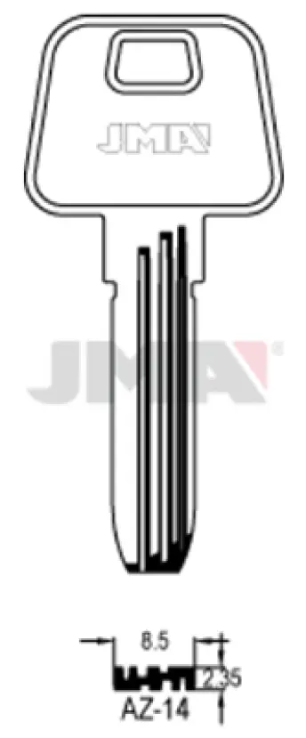 BOLSA 10 LLAVES AZ14 SEGURIDAD JMA