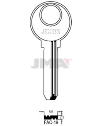 BOLSA 10 LLAVES FAC19 SEGURIDAD JMA