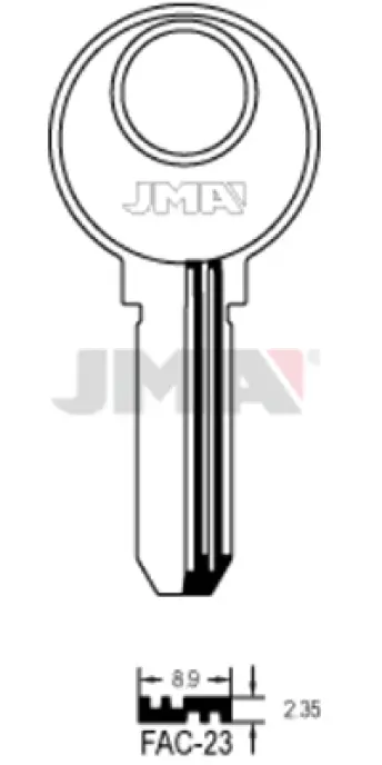 BOLSA 10 LLAVES FAC23 SEGURIDAD JMA