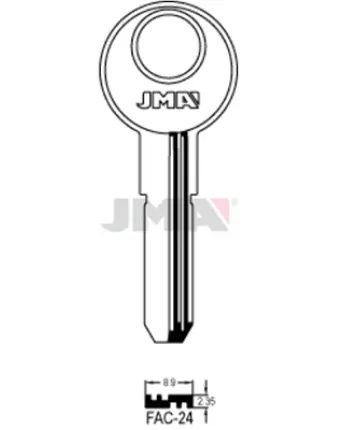 BOLSA 10 LLAVES FAC24 SEGURIDAD JMA