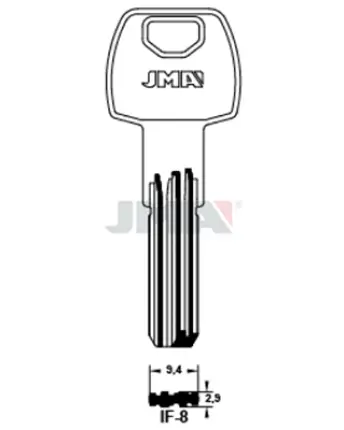 BOLSA 10 LLAVES IF8 SEGURIDAD JMA