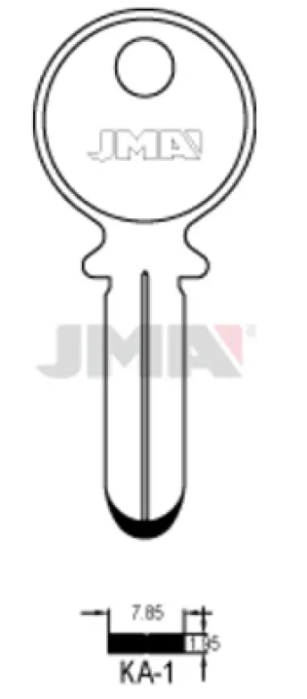 BOLSA 10 LLAVES KA1 SEGURIDAD JMA