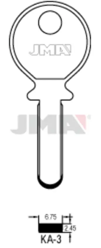 BOLSA 10 LLAVES KA3 SEGURIDAD JMA