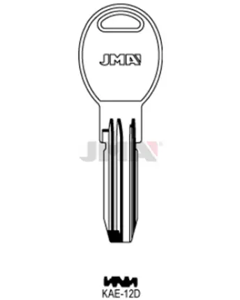 BOLSA 10 LLAVES KAE12D SEGURIDAD PARA CILINDRO FAC JMA