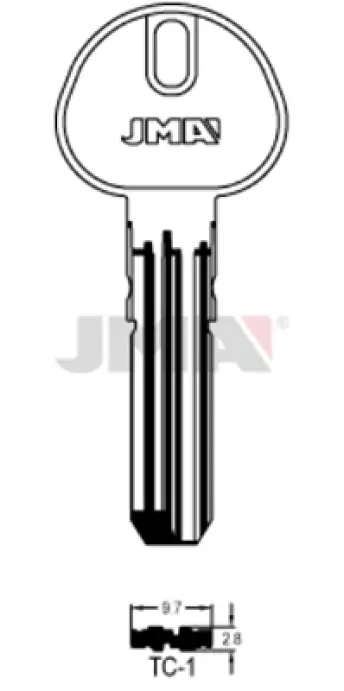 BOLSA 10 LLAVES TC1 SEGURIDAD PARA TECON TC-6 JMA