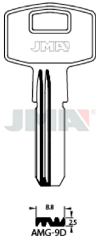BOLSA 10 LLAVES AMG9D SEGURIDAD JMA