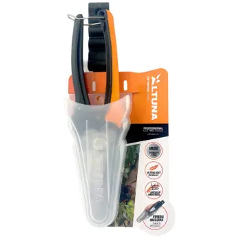 TIJERA VENDIMIA RECOLECTORA 18cm HOJA INOX CURVA PUNTA REDONDA 1260INOXVFU ALTUNA