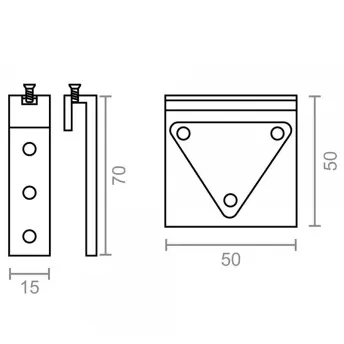 CAJA 50 COLGADOR GANCHO CON PLACA 00206 MICEL