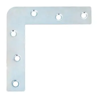 CAJA 100 ESCUADRAS PLANAS ZINCADA 1-80mm 406 AMIG