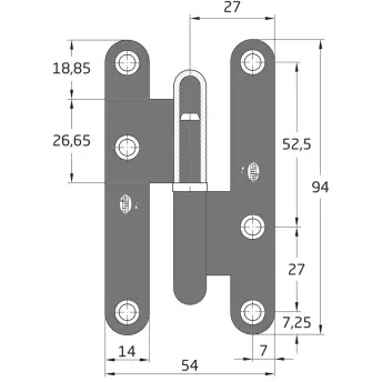CAJA 20 PERNIOS 405-9,5 DCH LATONADO 17747 AMIG