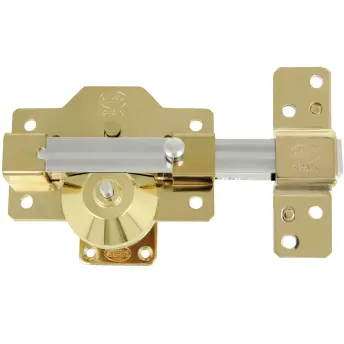 CERROJO ALTA SEGURIDAD ANTIBUMPING ORO 90mm MOD. 1PLUS 22019 AMIG