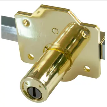CERROJO ALTA SEGURIDAD ANTIBUMPING ORO 90mm MOD. 1PLUS 22019 AMIG