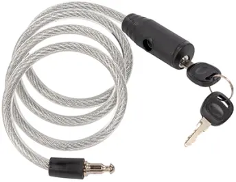 CABLE ANTIRROBO BICICLETA ESPIRAL 100cm x 6mm PRE900154 mod. 102 AM