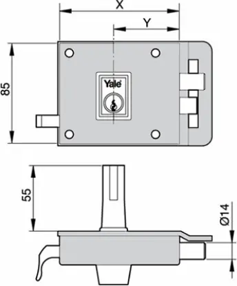 CERRADURA 6-100 DCH NIQUEL 610DHN YALE