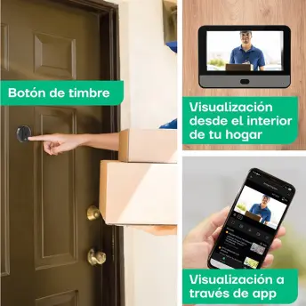 MIRILLA DIGITAL CONECTADA APP 4.3´ SENSOR MOVIMIENTO Y ALERTA VIGILANS ARREGI