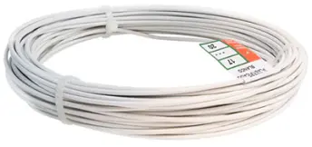 ROLLO 10mt ALAMBRE FORRADO BLANCO