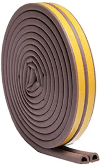 BURLETE CAUCHO MARRON 9mm x6mt 2-5mm TIPO P 10766 GEKO