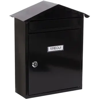 BUZON VISIT NEGRO 26x9x36cm E5744 ARREGUI