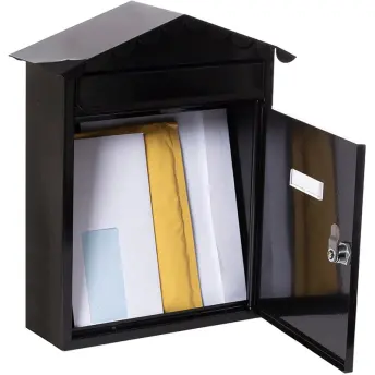BUZON VISIT NEGRO 26x9x36cm E5744 ARREGUI