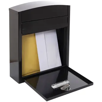 BUZON COMPACT NEGRO 24x8x29cm E5734 ARREGUI