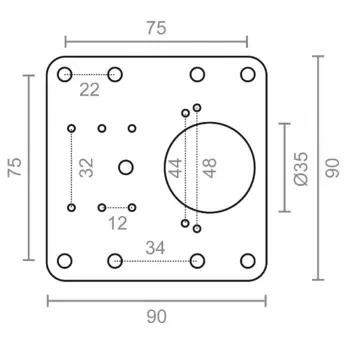 PLACA REPARACION BISAGRAS CAZOLETA 19220 MICEL