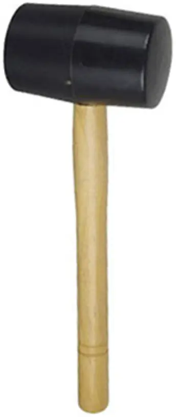 MAZA GOMA NEGRA PEQUEÑA 500gr 88555 RUBI