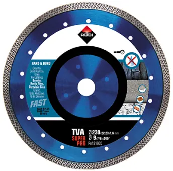 DISCO DIAMANTE 230mm MAT. DUROS CONTINUO TVA 31935 RUBI