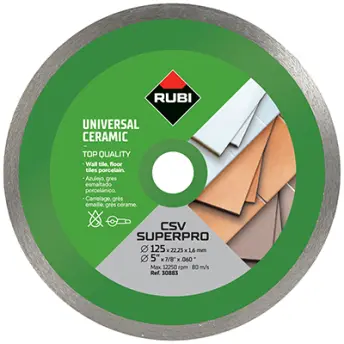 DISCO DIAMANTE 115mm CERAMICA GENERAL CSV 25910 RUBI