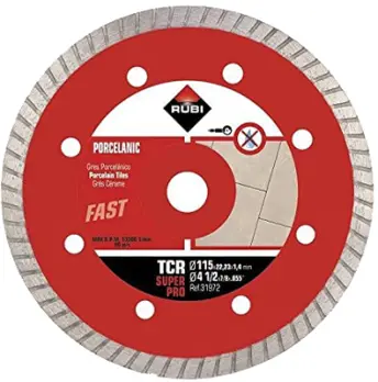 DISCO DIAMANTE PORCELANATO TURBO TRC 115 mm 31970 RUBI
