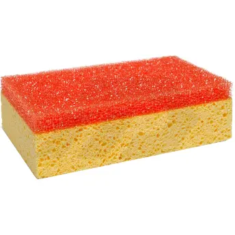 ESPONJA 2 CARAS SUPERPRO MIXTA 20x13x7cm 20906 RUBI