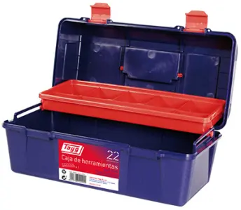 CAJA HERRAMIENTAS PLASTICO 35x18x16cm MOD. 22 TAYG