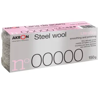 BOBINA 150gr LANA ACERO EXTRA FINA Nº00000 AKRON