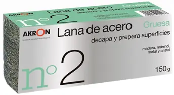 BOBINA 150gr LANA ACERO GRUESA Nº2 AKRON