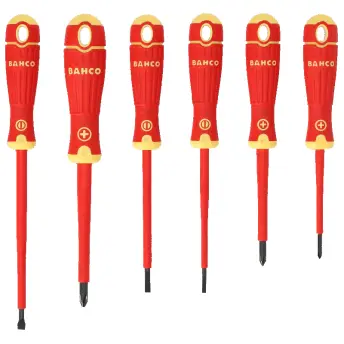 JUEGO 6 DESTORNILLADORES AISLADOS BAHCOFIT BFIT.106 BAHCO