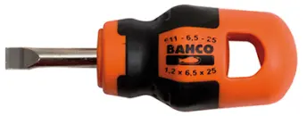 DESTORNILLADOR 164 CORTO PLANO 611-6.5-25 BAHCO