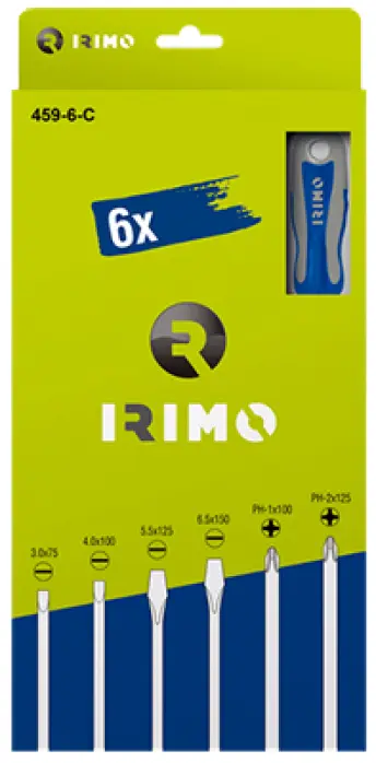 JUEGO 6 DESTORNILLADORES 2xPH 4xPL 459-6-C IRIMO